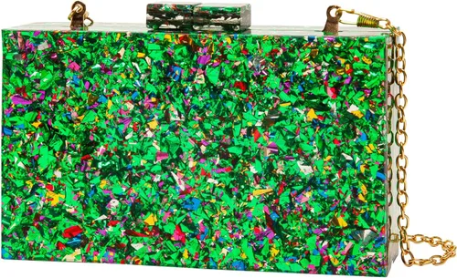 Vista 2 de LETODE Bolsos de mano de acrílico, bolso de plexiglás para mujer