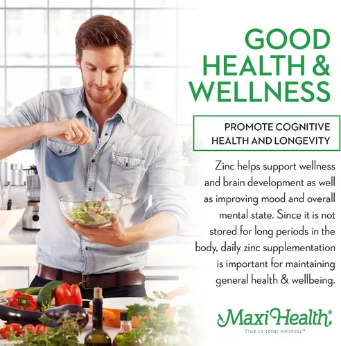 Vista 5 de Suplementos de zinc – Zinc 30 mg con Enzymax – Apoyo inmunológico de mayor potencia – Cápsulas de glicinato de zinc quelado – Vitamina de zinc
