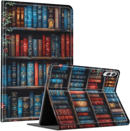 Vista 81 de Slim Case for Samsung Galaxy Tab S10 Lite / S10 FE / S9 FE 10.9" & Galaxy Tab S9 11", Multi-Angle Stand PU Leather Smart Folio Cover with Soft TPU