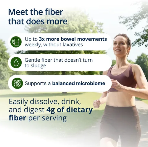 Vista 2 de Metagenics UltraFlora Fibra, Prebiótico y Probiótico - Suplemento de fibra dietética en polvo - Apoya la regularidad intestinal, el equilibrio