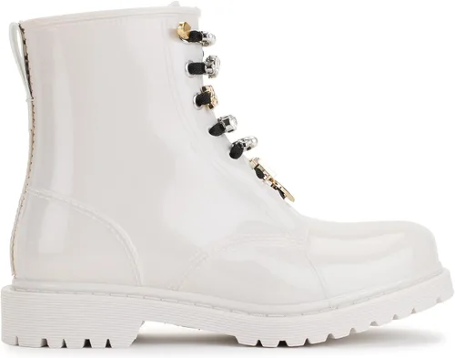 Vista 8 de Karl Lagerfeld Paris Botas de combate Topanga-Rain Bootie para mujer