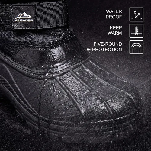 Vista 3 de ALEADER Men's Winter Waterproof Insulated Shell Warm Inner Comfortable Outdoor Snow Boots
