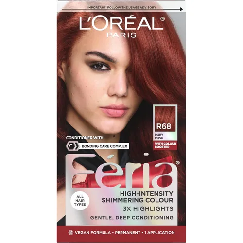 Vista 63 de L'Oreal Paris Feria - Tinte permanente brillante multifacético para el cabello, tinte de alta intensidad para reflejos 3X, 10 negro azabache