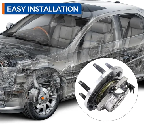 Vista 8 de MACEL 515096 Conjunto de rodamiento de cubo de rueda delantera compatible con Chevy Tahoe, Silverado 1500, Suburban 1500, Avalanche, Cadillac
