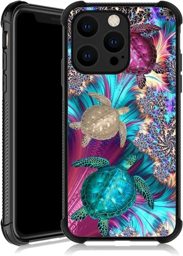 Vista 19 de ZHEGAILIAN Funda compatible con iPhone 13 Pro, funda protectora de TPU suave antideslizante reforzada con cuatro esquinas a prueba de golpes