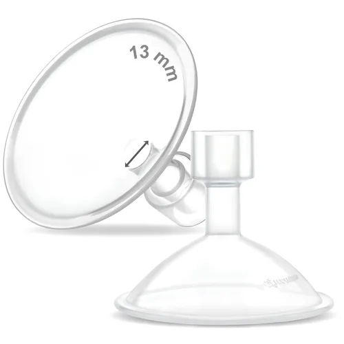 Vista 20 de Maymom MyFit Crater Series - Protector de pecho pequeño de 0.394 in con diseño de dos piezas compatible con piezas de bomba Medela; reemplazo
