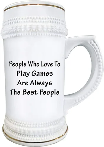 Vista 2 de Gifts Idea for Game Developer Designer Beer Stein Mug 22oz Ceramic Novelty Drinkware - Video Gaming Design Dev Team Development Funny Cute Gag
