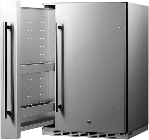 Vista 4 de Summit Appliance FF19524 - Refrigerador integrado de 24 pulgadas de ancho, compartimento de almacenamiento deslizante, construcción completa