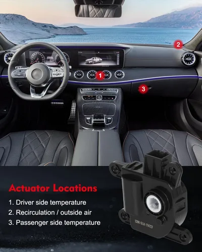 Vista 5 de CCIYU 604-0330 - Actuador de puerta de mezcla HVAC compatible con Hyundai juego de 1 Compatible 2010-2016 para Hyundai Genesis Coupe 2010-2015