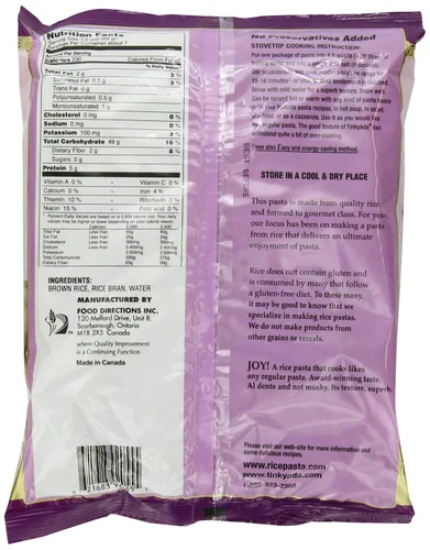 Vista 2 de Tinkyada Codos de arroz integral - Caja de 12 - 16 oz