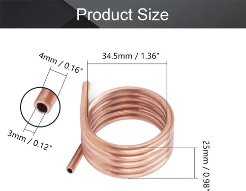 Vista 2 de Fielect Chaqueta de refrigeración por agua de cobre para motor, 540/550, anillo de enfriamiento de agua, modelo de control remoto de metal