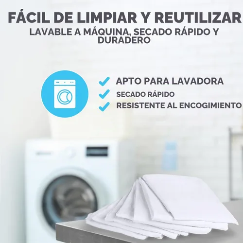 Vista 6 de SIMPLI-MAGIC Paquete de 12 paños de cocina de 24 x 24 pulgadas – 100% algodón, sin pelusas, paños de cocina de alta absorción, perfectos para Saco