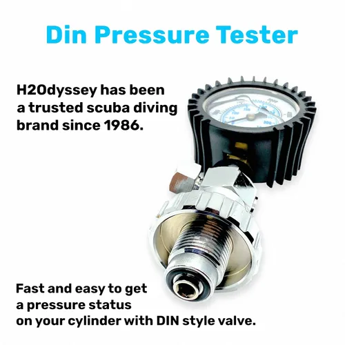 Vista 6 de H2ODYSSEY Medidor de presión DIN - Medidor de presión de buceo