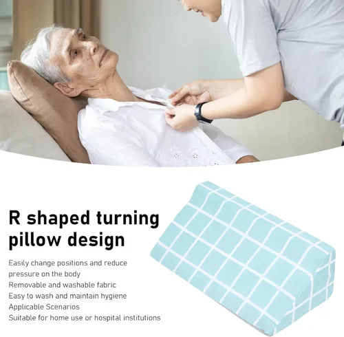 Vista 2 de Diydeg Almohada de cuña de cama, cojín de apoyo elevado de 8 a 6 pulgadas para aliviar el dolor de espalda, piernas y rodilla, almohada triangular