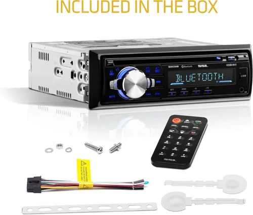 Vista 6 de Sound Storm Laboratories SDC26B Estéreo para automóvil - Din único, audio Bluetooth y llamadas manos libres, micrófono integrado, reproductor