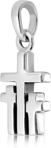 Vista 3 de withlovesilver Plata Esterlina 925Triple Cruz Colgante