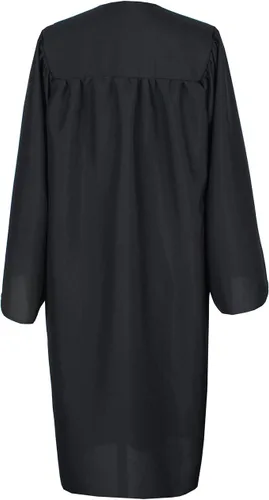 Vista 3 de GraduationForYou Bata de graduación unisex para adultos, color blanco y negro