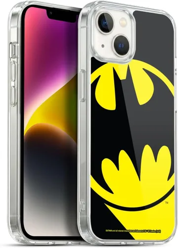 Vista 334 de Head Case Designs Funda de gel con licencia oficial de Batman DC Comics Bat Signal Logos [protección de grado militar] compatible con Apple iPhone 7