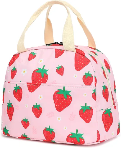Vista 12 de Bolsa de almuerzo de conejo para mujeres y niñas, bolsas de picnic reutilizables con aislamiento para adultos y niños, trabajo, escuela, senderismo