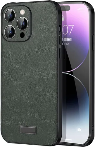 Vista 10 de COOVS Funda para iPhone 14/14 Plus/14 Pro/14 Pro Max, funda de cuero de lujo premium clásica para negocios, funda delgada para teléfono