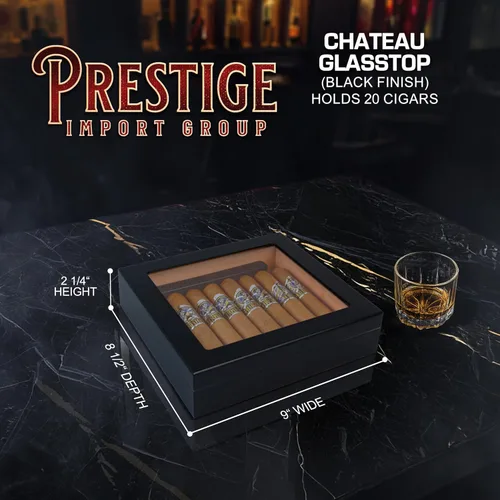 Vista 2 de Humidor pequeño con capacidad para 20 puros de Prestige Import Group