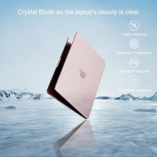 Vista 2 de MOSISO Compatible con MacBook Neo Case 13 pulgadas 2026 A3404 A18 Pro Chip Rubor de cristal