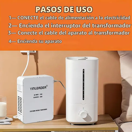 Vista 4 de 1000W US 120V a 100V JP Japón convertidor de voltaje paso abajo transformador