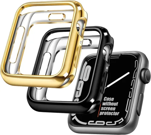 Vista 32 de top4cus - Funda ecológica protectora, de TPU suave y flexible, compatible con iWatch Series 5, Series 4, Series 3, Series 2 y Series 1 Negro