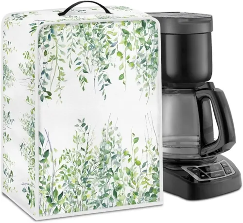 Vista 49 de DISNIMO Cubierta antipolvo para cafetera de mariposa azul, fundas para máquina de hacer café de cocina con mango superior, cubierta
