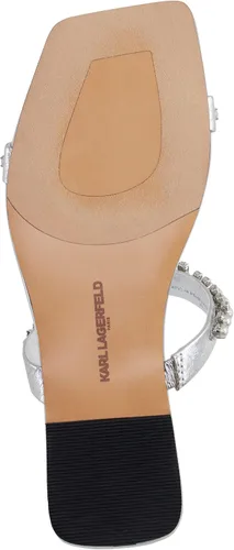 Vista 3 de Karl Lagerfeld Paris womens Payzlee Embellished Flat Sandal