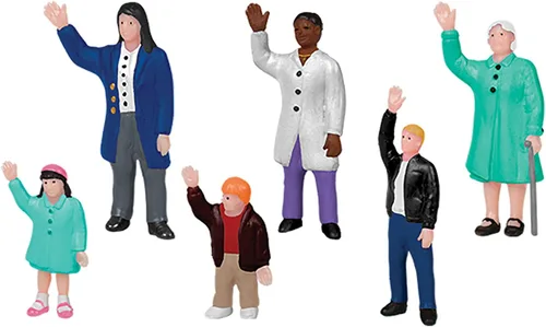 Vista 17 de Lionel Accesorios de tren modelo de calibre O eléctrico, paquete de personas de carnaval Paquete de figuras de leñadores