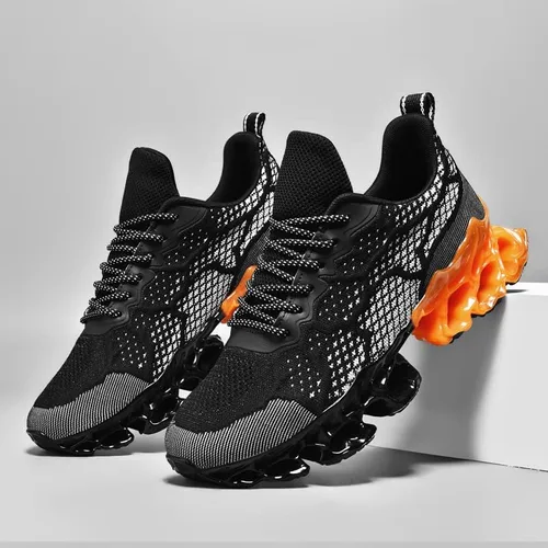 Vista 2 de Men Sport Trail Running Athletic Blade Sneakers Walking Shoes Tennis Shoes
