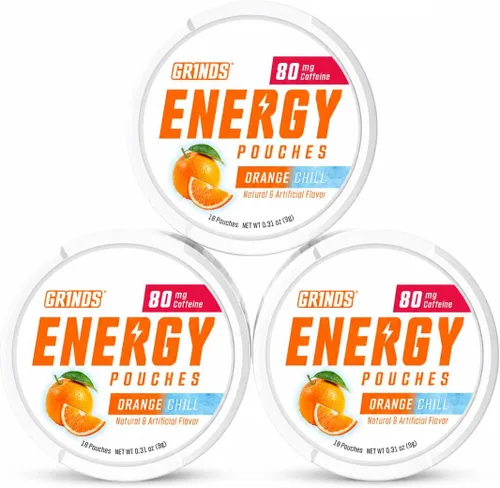 Vista 11 de Bolsas de energía Grinds - Bolsas de cafeína natural - Contiene vitaminas B, sin azúcar y 0 calorías - 80 mg de cafeína en cada bolsa - Genciana