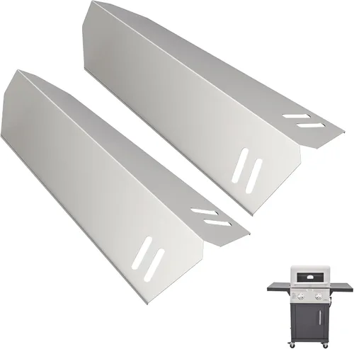 Vista 9 de SafBbcue Placas térmicas para parrilla AGBQ-27G, placas de calor domador de llama para parrilla Solaire de 27 pulgadas, paquete de 2 piezas