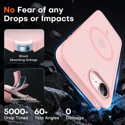 Vista 590 de TOCOL Funda para iPhone 11, compatible con Magsafe, protección completa de cámara, imanes integrados, protección contra caídas, funda translúcida