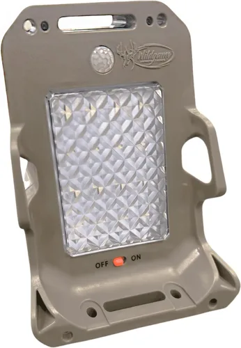 Vista 2 de WILDGAME INNOVATIONS Luz para Comedero Moonshine Luz Verde Resistente a la Intemperie Activada por Movimiento con Panel Solar Integrado para Caza