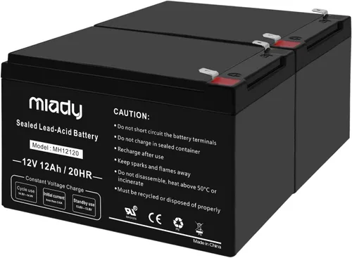 Vista 15 de Miady Batería de ácido plomo sellada recargable de 12V 7Ah (1 paquete)