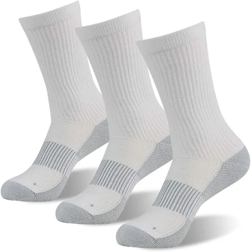 Vista 11 de FOOTPLUS Calcetines de compresión de cobre para senderismo, unisex, con suela acolchada y soporte de arco atlético, calcetines para correr 01# 6