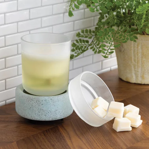 Vista 4 de Candle Warmers ETC Beach Glass - Calentador de fragancia 2 en 1