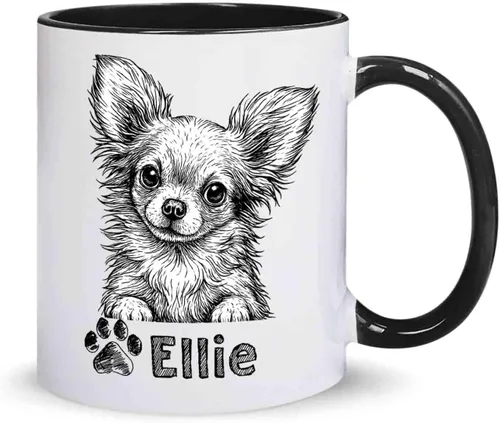 Vista 14 de Taza de café de perro Cocker Spaniel americano con nombre personalizado, tazas personalizadas de perro Cocker Spaniel americano, regalos de Cocker