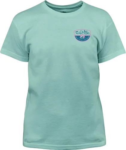 Vista 2 de Salt Life Camiseta de manga corta para niñas con ondas de la mañana