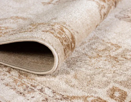 Vista 6 de Único Loom - Alfombra de la colección Utopia con estampado botánico vintage, tonos cálidos Beige/Marrón