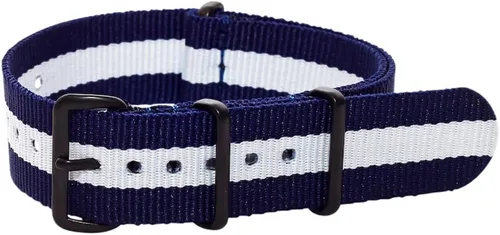 Vista 12 de Clockwork Synergy Premium Nylon Ballistic Watch Correas Correas PVD Negro Hardware Bandera estadounidense
