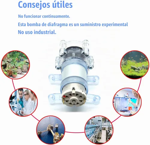 Vista 4 de Gikfun Bomba de diafragma autocebante DC 6V-12V - Micro bomba de agua, dispensadores de agua duraderos, refrigeradores y pequeños proyectos