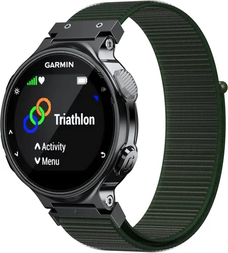 Vista 9 de NotoCity Para Forerunner 735XT Banda Nylon Forerunner 235 Smartwatch Band Forerunner 630/620/220/230 Correa Approach S6 Watchband (negro)
