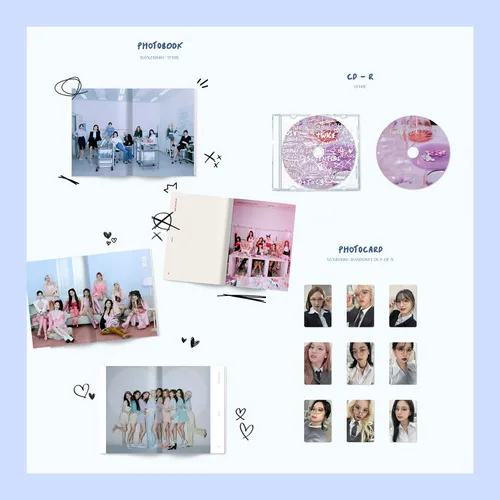 Vista 4 de TWICE - 3rd Full Album Formula of Love: O+T= < 3 Result file ver. Cover + Photobook R + Photocard + Twind Photo + Folded Poster + 2 Pin Button