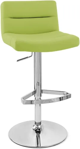 Vista 11 de Zuri Muebles enrejado ajustable altura giratoria taburete de bar sin brazos con base cromada - negro