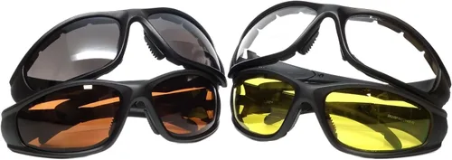 Vista 8 de Calabria 23BF Sportster - Gafas de seguridad bifocales de lectura para hombres y mujeres, protección UV, viento y desechos, antivaho