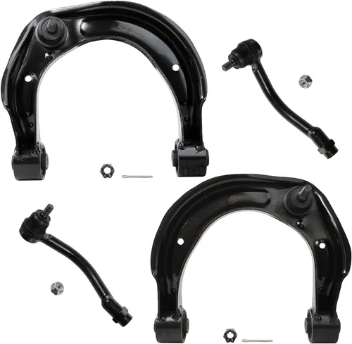 Vista 185 de Detroit Axle - 4 piezas de brazos de control traseros para Ford C-Max, Focus, Mazda 3 5, Volvo C30, C70, S40, V50, 4 brazos de control superiores e