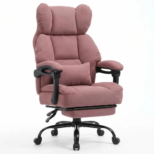 Vista 18 de GTPLAYER Big&Tall Silla ergonómica para juegos, asiento de resorte ancho, reposabrazos de conexión, azul
